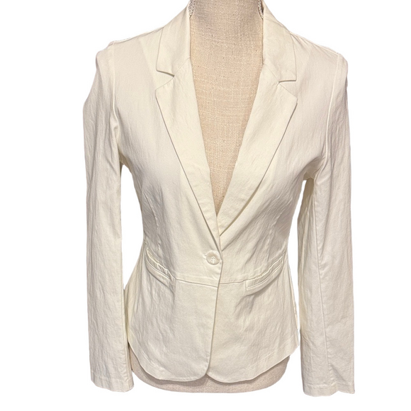 Have Jackets & Blazers - Have Women's Stretch Off-White Cream Blazer
